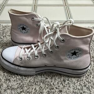 Women's Platform High Top ConverseAll Star Pink Sneakers Size 9